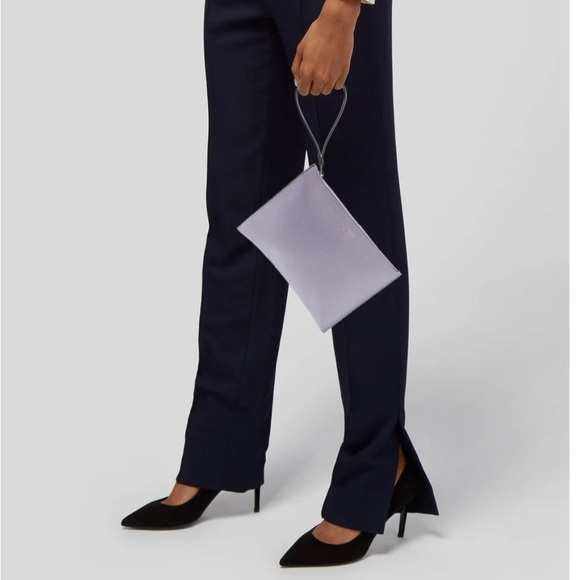 KATE SPADE NEW YORK Leather Logo Wristlet / Clutch Light Purple AUTHENTIC NWT - Picture 6 of 6